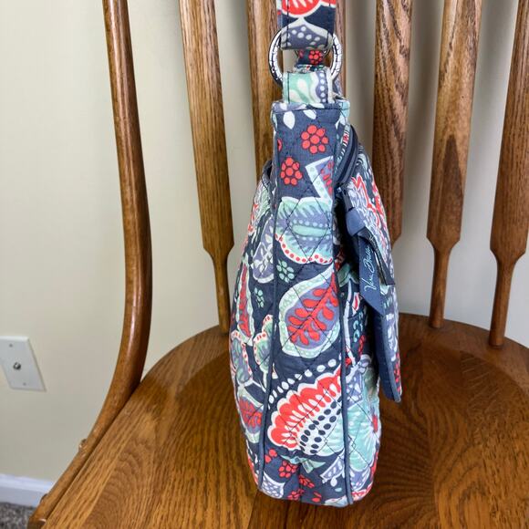 Vera Bradley Double Zip Mailbag Crossbody Purse Bag Nomadic Floral Print - Picture 5 of 16